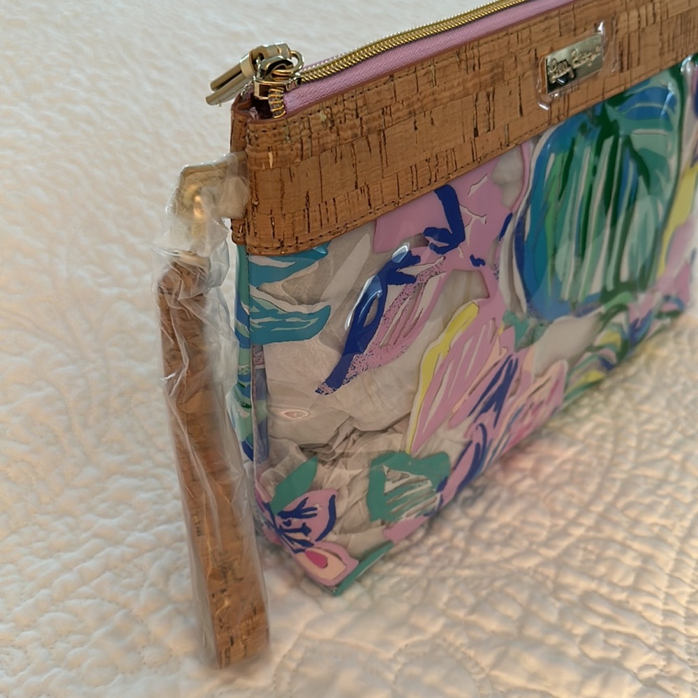 Lily Pulitzer clutch cork